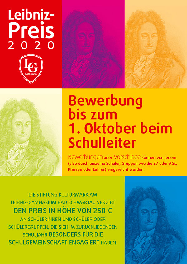 Plakat des Leibniz-Preises