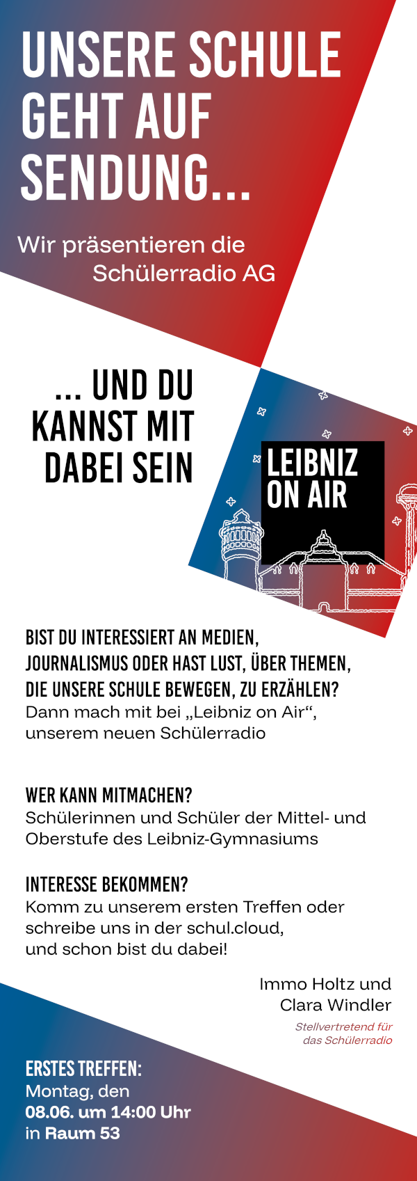 Werbung Ankündigung Schülerradio FINAL
